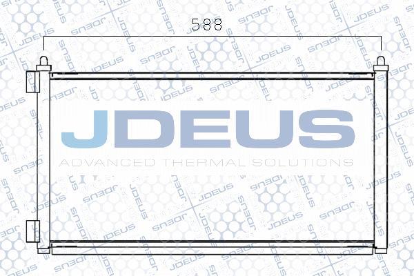 Jdeus M-7110930 - Конденсатор, кондиціонер autocars.com.ua