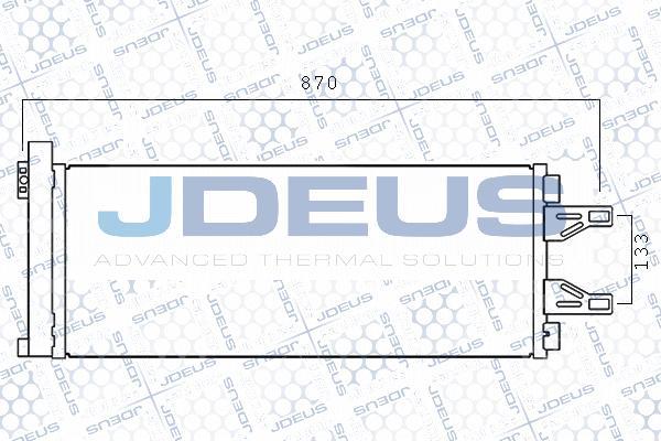 Jdeus M-7111210 - Конденсатор, кондиціонер autocars.com.ua