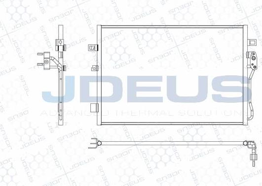 Jdeus M-7111520 - Конденсатор, кондиціонер autocars.com.ua