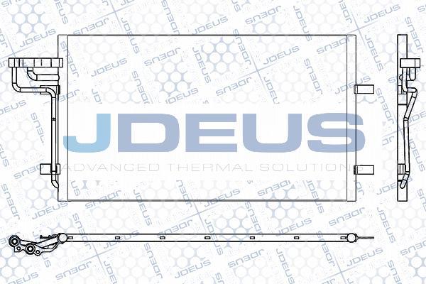Jdeus M-7120250 - Конденсатор, кондиціонер autocars.com.ua