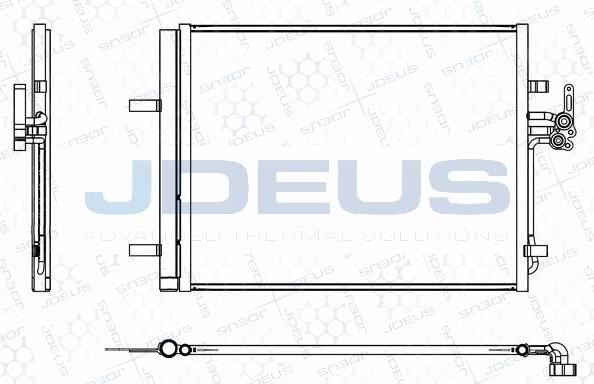 Jdeus M-7120310 - Конденсатор, кондиціонер autocars.com.ua