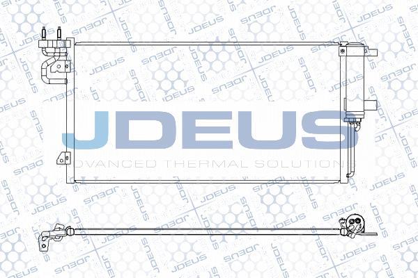 Jdeus M-7120660 - Конденсатор, кондиціонер autocars.com.ua