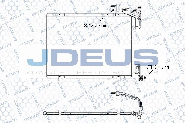 Jdeus M-7120690 - Конденсатор, кондиціонер autocars.com.ua