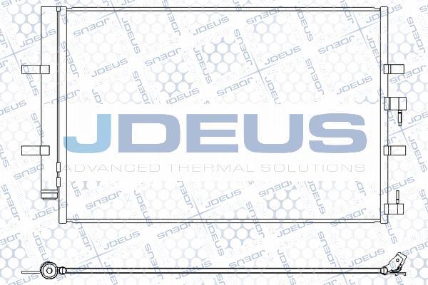 Jdeus M-7120720 - Конденсатор, кондиціонер autocars.com.ua