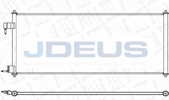 Jdeus M-7121100 - Конденсатор, кондиціонер autocars.com.ua