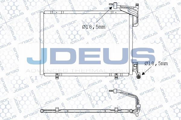 Jdeus M-7121290 - Конденсатор, кондиціонер autocars.com.ua