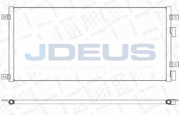 Jdeus M-7140050 - Конденсатор, кондиціонер autocars.com.ua