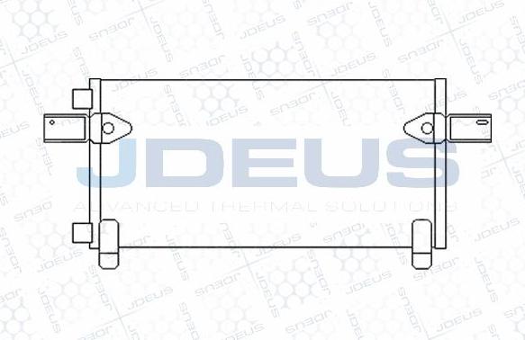 Jdeus M-7150100 - Конденсатор, кондиціонер autocars.com.ua