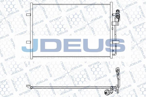 Jdeus M-7160080 - Конденсатор, кондиціонер autocars.com.ua