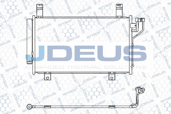 Jdeus M-7160390 - Конденсатор, кондиціонер autocars.com.ua