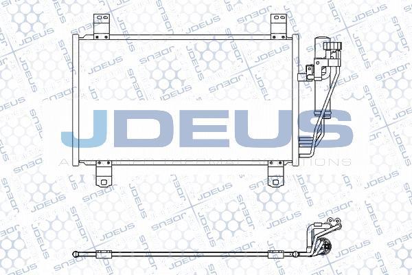 Jdeus M-7160460 - Конденсатор, кондиціонер autocars.com.ua