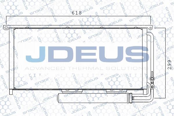Jdeus M-7170500 - Конденсатор кондиционера autodnr.net