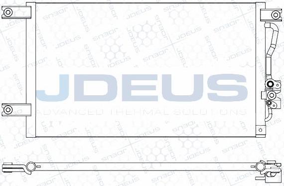 Jdeus M-7180340 - Конденсатор, кондиціонер autocars.com.ua