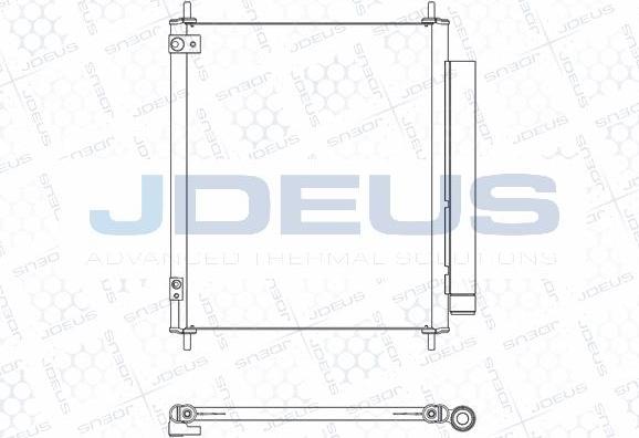 Jdeus M-7180720 - Конденсатор, кондиціонер autocars.com.ua