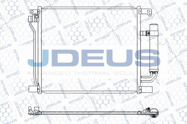 Jdeus M-7190800 - Конденсатор, кондиціонер autocars.com.ua