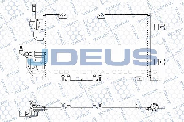 Jdeus M-7200980 - Конденсатор, кондиціонер autocars.com.ua