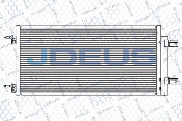 Jdeus M-7201030 - Конденсатор, кондиціонер autocars.com.ua