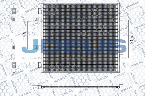 Jdeus M-7201280 - Конденсатор кондиционера autodnr.net
