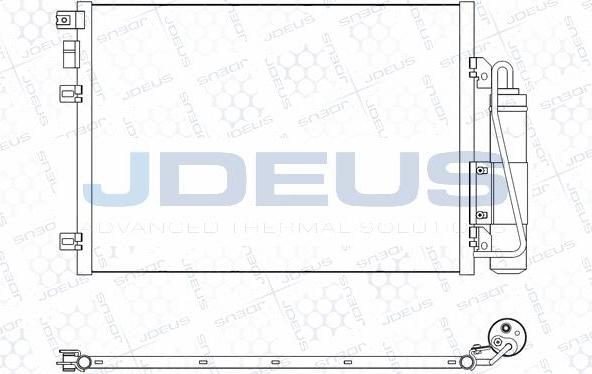 Jdeus M-7230660 - Конденсатор, кондиціонер autocars.com.ua