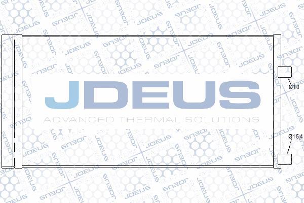 Jdeus M-7231030 - Конденсатор, кондиціонер autocars.com.ua