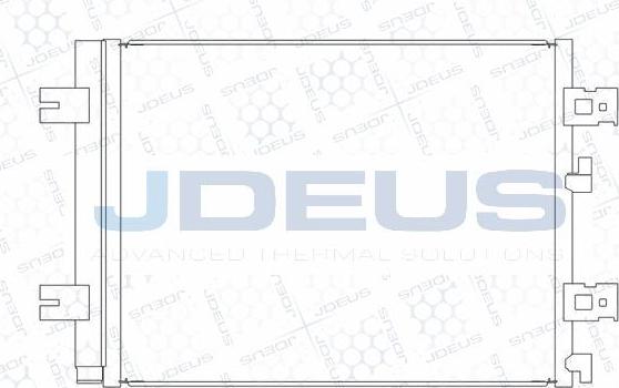 Jdeus M-7231050 - Конденсатор, кондиціонер autocars.com.ua