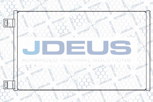 Jdeus M-7231080 - Конденсатор, кондиціонер autocars.com.ua