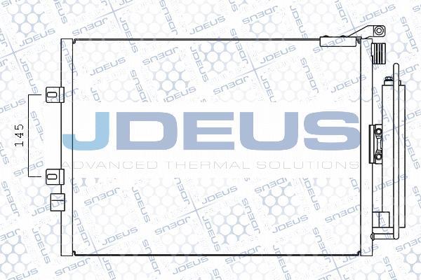 Jdeus M-7231200 - Конденсатор, кондиціонер autocars.com.ua