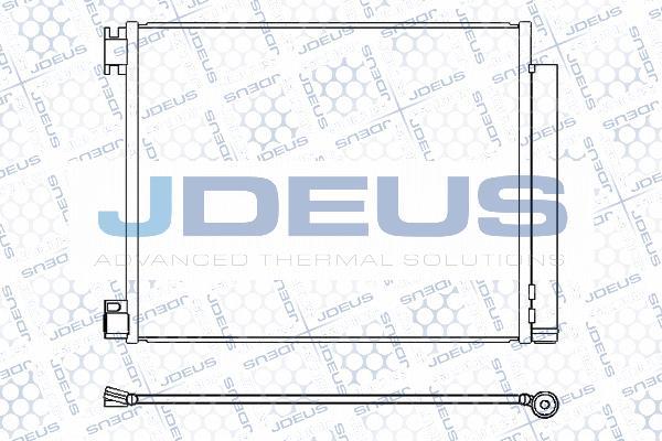 Jdeus M-7231310 - Конденсатор, кондиціонер autocars.com.ua