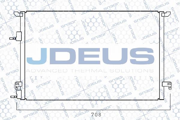 Jdeus M-7240090 - Конденсатор, кондиціонер autocars.com.ua