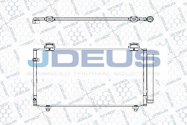 Jdeus M-7280190 - Конденсатор, кондиціонер autocars.com.ua