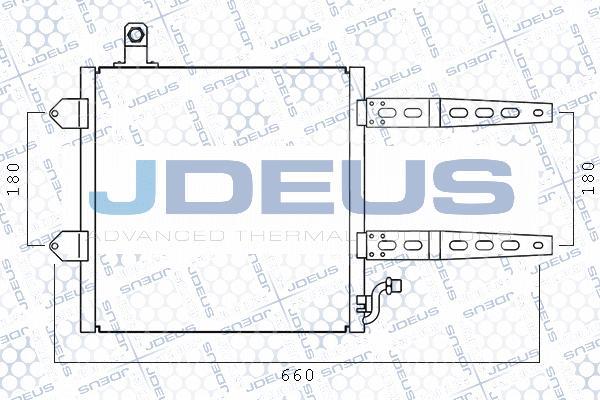 Jdeus M-7300180 - Конденсатор, кондиціонер autocars.com.ua