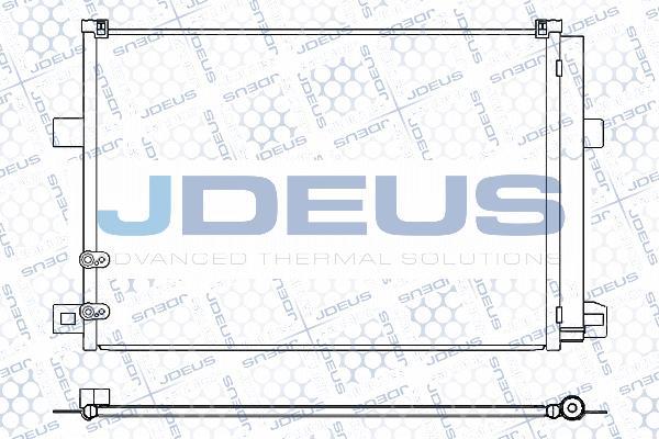 Jdeus M-7300200 - Конденсатор, кондиціонер autocars.com.ua