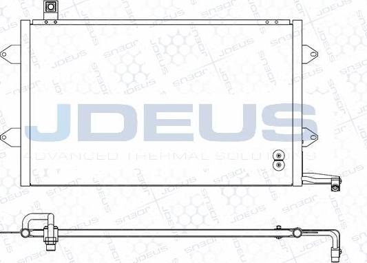 Jdeus M-7300360 - Конденсатор, кондиціонер autocars.com.ua