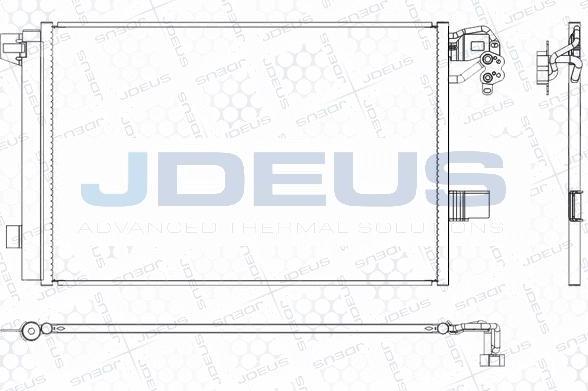 Jdeus M-7300540 - Конденсатор, кондиціонер autocars.com.ua