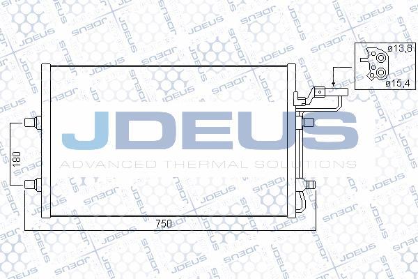 Jdeus M-7310090 - Конденсатор, кондиціонер autocars.com.ua