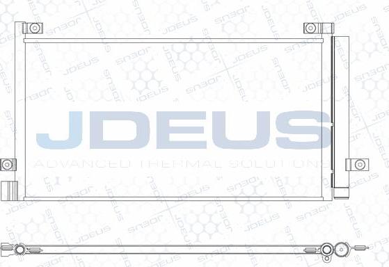 Jdeus M-7310350 - Конденсатор, кондиціонер autocars.com.ua