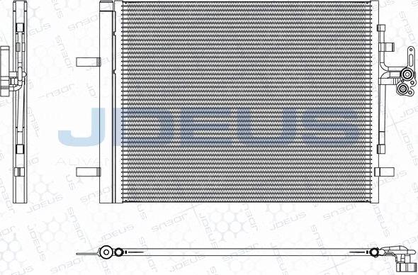 Jdeus M-7310560 - Конденсатор, кондиціонер autocars.com.ua