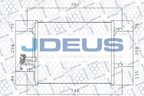 Jdeus M-7310561 - Конденсатор, кондиціонер autocars.com.ua
