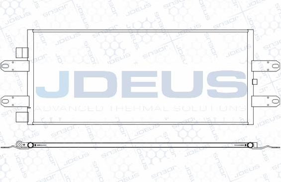 Jdeus M-7410200 - Конденсатор, кондиціонер autocars.com.ua