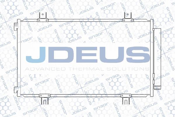 Jdeus M-7420320 - Конденсатор, кондиціонер autocars.com.ua