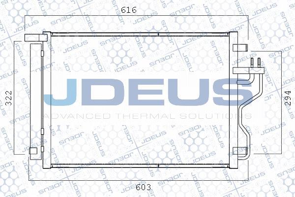 Jdeus M-7540460 - Конденсатор, кондиціонер autocars.com.ua