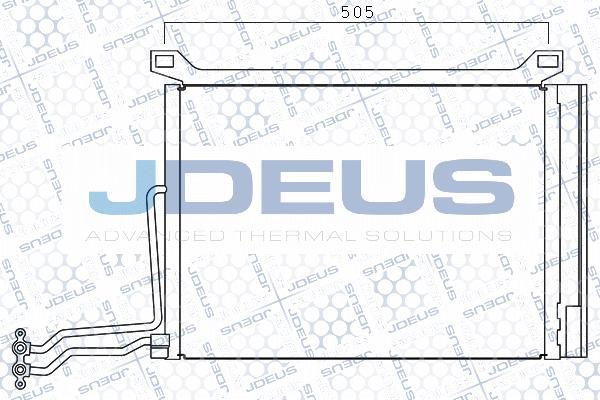 Jdeus M-7700020 - Конденсатор, кондиціонер autocars.com.ua