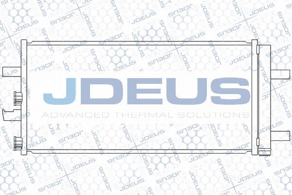 Jdeus M-7700070 - Конденсатор, кондиціонер autocars.com.ua