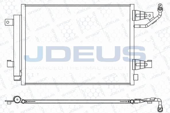 Jdeus M-7750000 - Конденсатор, кондиціонер autocars.com.ua