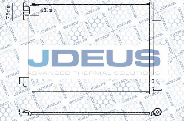 Jdeus M-7750030 - Конденсатор, кондиціонер autocars.com.ua