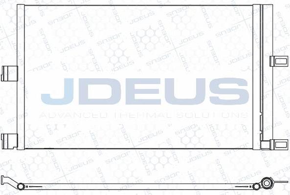 Jdeus M-7800010 - Конденсатор, кондиціонер autocars.com.ua