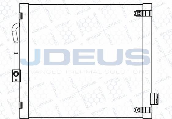 Jdeus M-7800020 - Конденсатор, кондиціонер autocars.com.ua