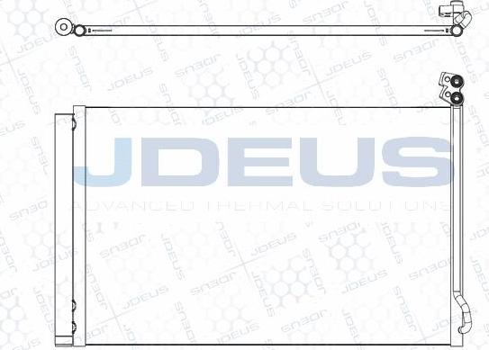 Jdeus M-7800030 - Конденсатор, кондиціонер autocars.com.ua