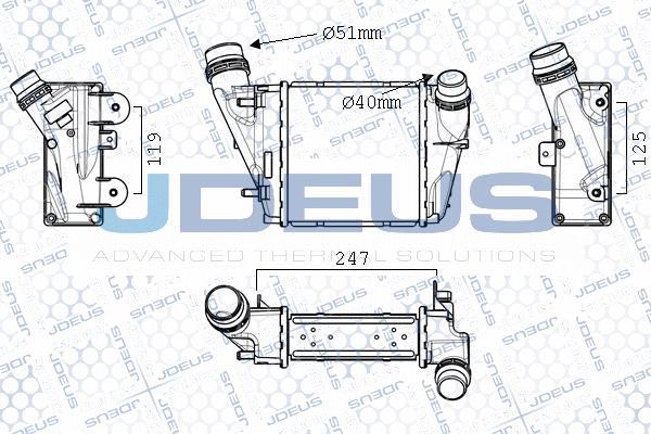 Jdeus M-823137A - Интеркулер autocars.com.ua