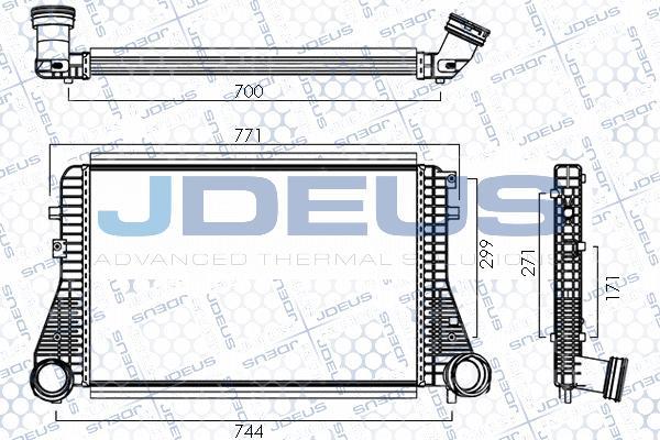 Jdeus M830053A - Интеркулер autocars.com.ua